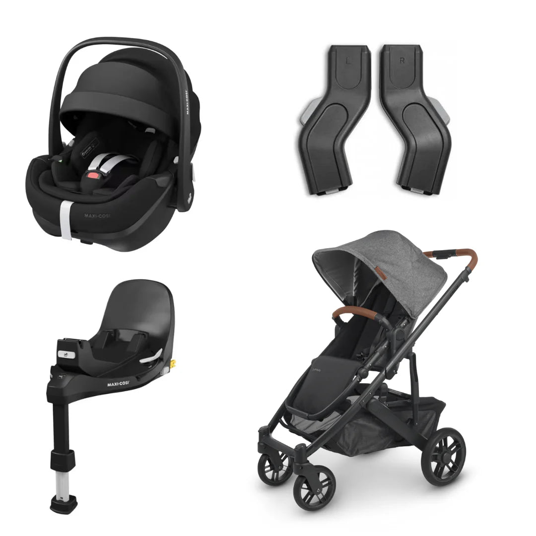 Baby EXPO - UPPAbaby Cruz V2 Stroller & Maxi Cosi Pebble 360 Pro Capsule and Base Bundle
