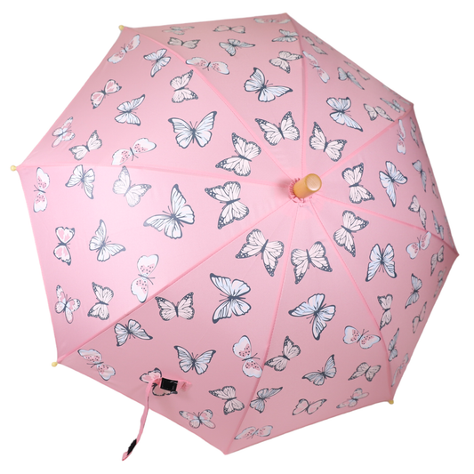 Korango Butterfly Colour Change Umbrella Fairytale Pink