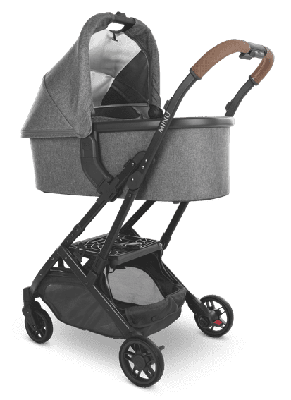 UPPAbaby MINU V2 Stroller - Charcoal Melange + Carbon Frame (Greyson)