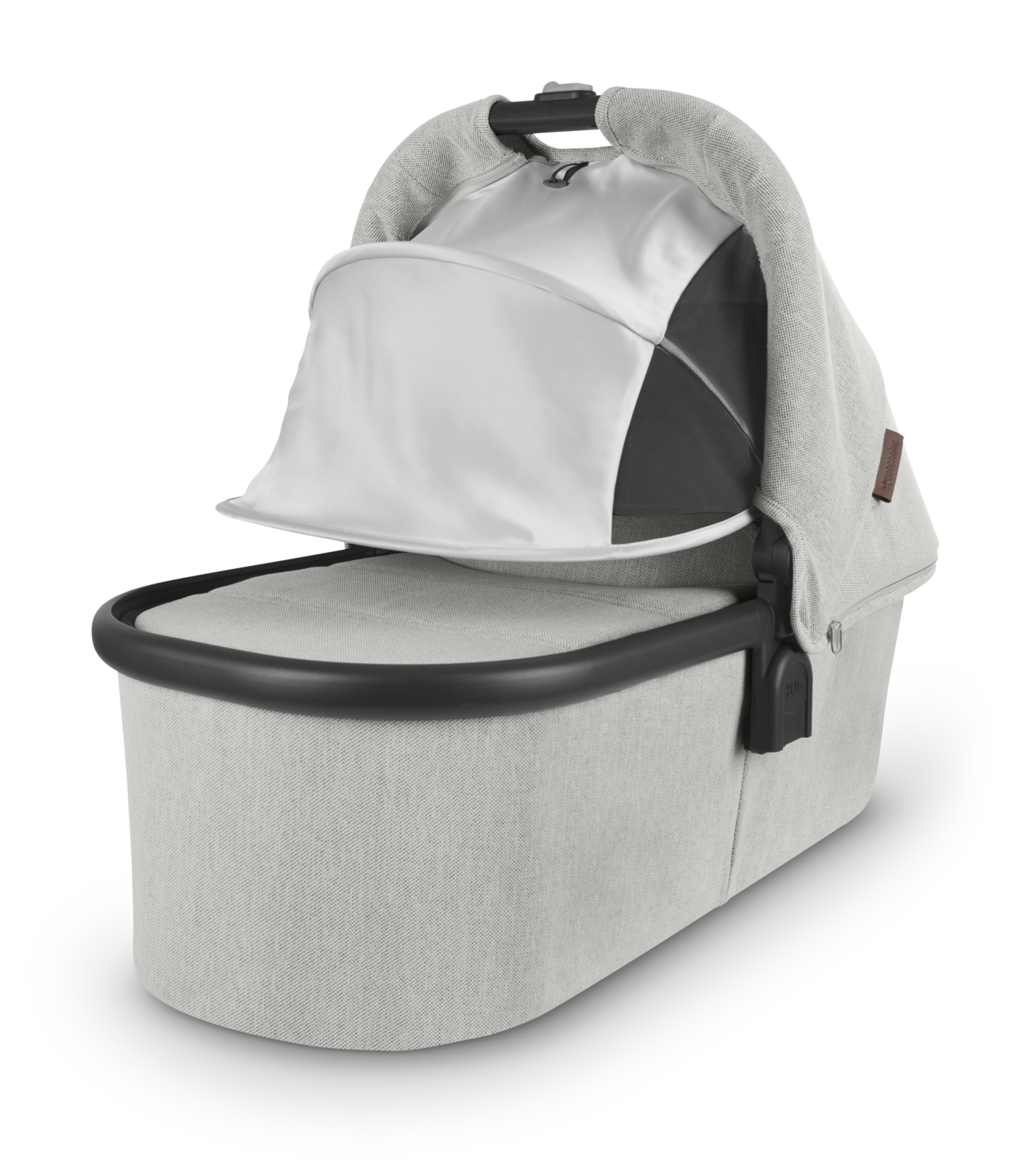 UPPAbaby V2 Bassinet - White And Grey Chenille (Anthony)