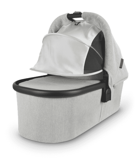 UPPAbaby V2 Bassinet - White And Grey Chenille (Anthony)