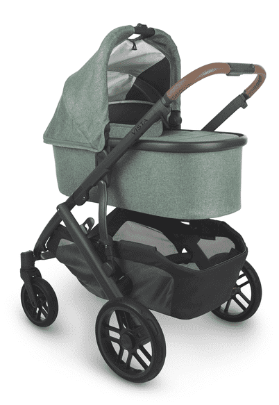 UPPAbaby Cruz V2 - GWEN (Green Melange + Carbon Frame + Chestnut Leather))