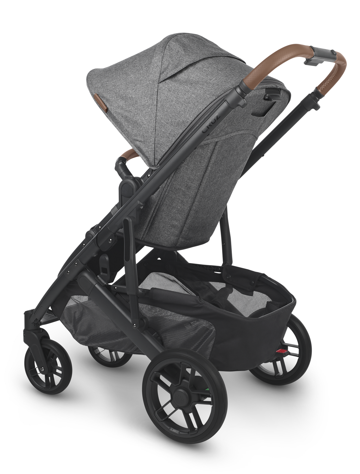UPPAbaby Cruz V2 - GREYSON (Charcoal Melange Fabric + Carbon Frame + Chestnut Leather)
