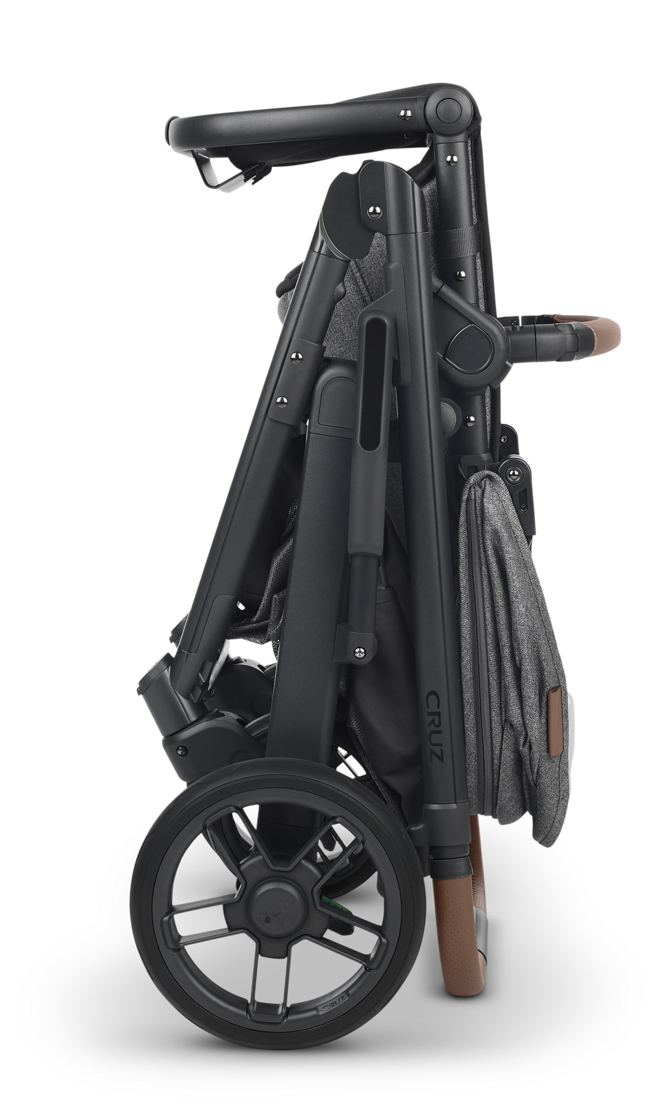 UPPAbaby Cruz V2 - GREYSON (Charcoal Melange Fabric + Carbon Frame + Chestnut Leather)