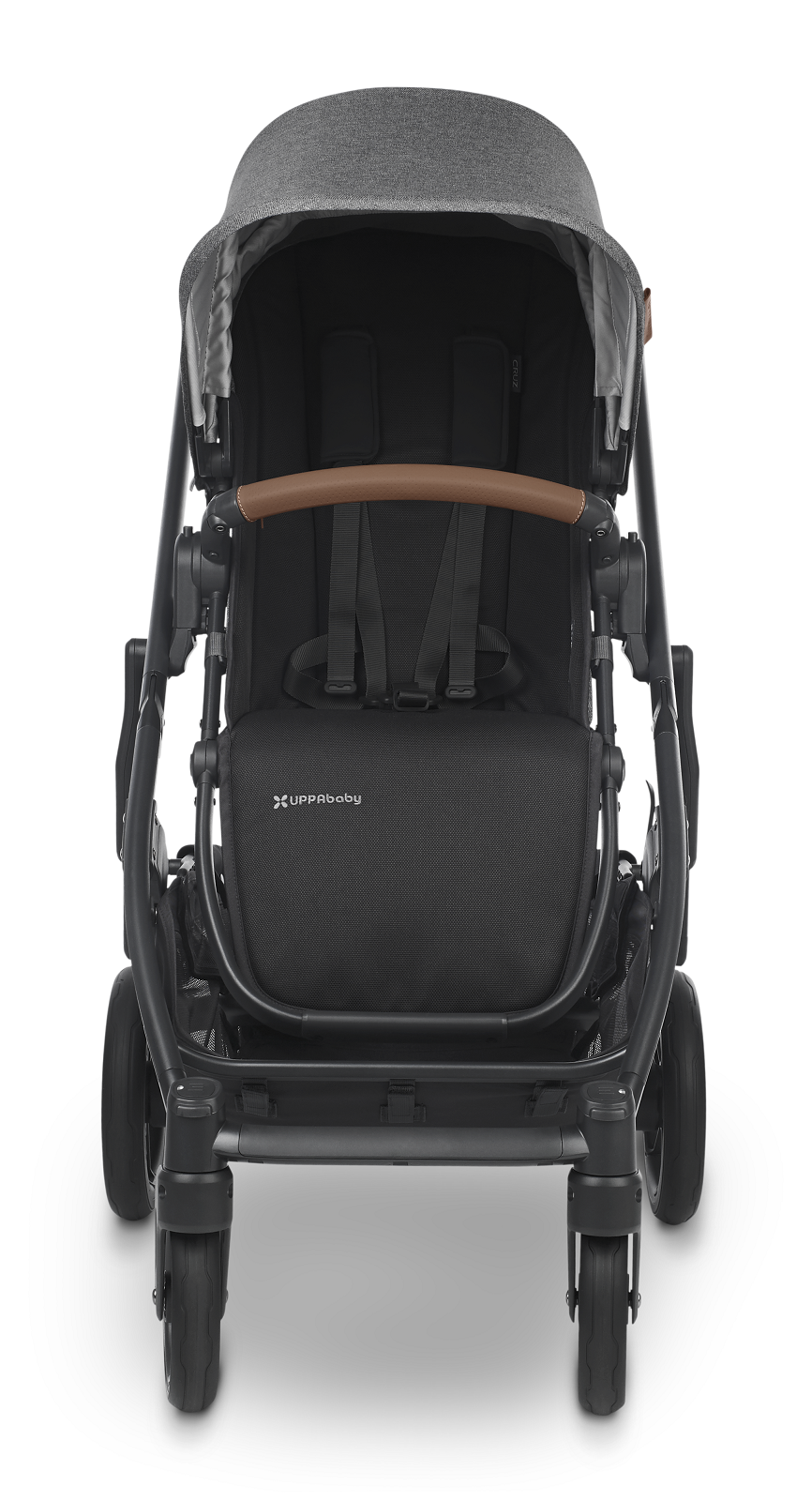 UPPAbaby Cruz V2 - GREYSON (Charcoal Melange Fabric + Carbon Frame + Chestnut Leather)