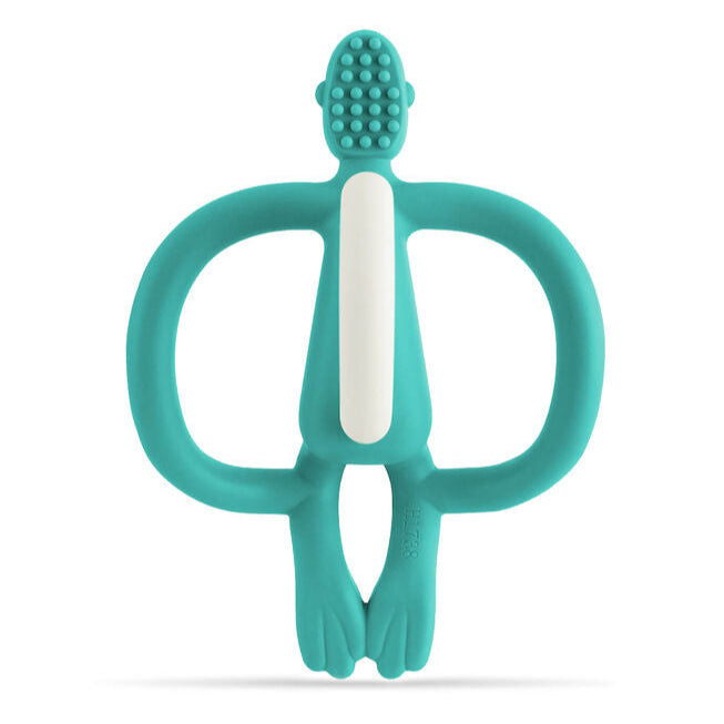 Bright Green Silicone Monkey Teething Toy