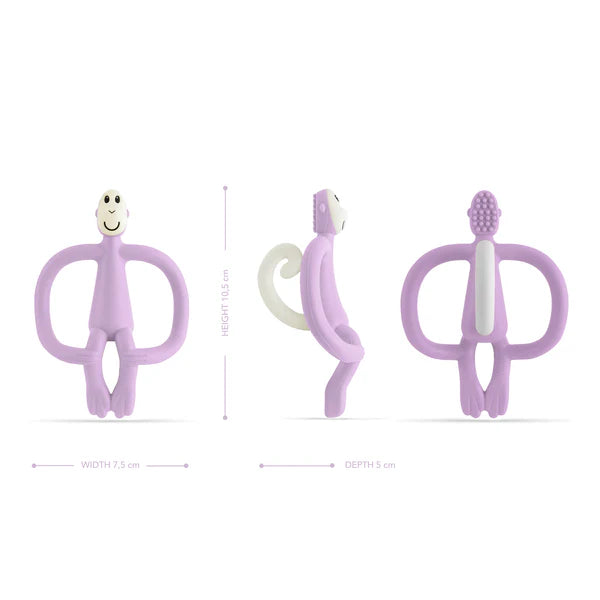 Matchstick Monkey Teething Toy and Gel Applicator - Lilac
