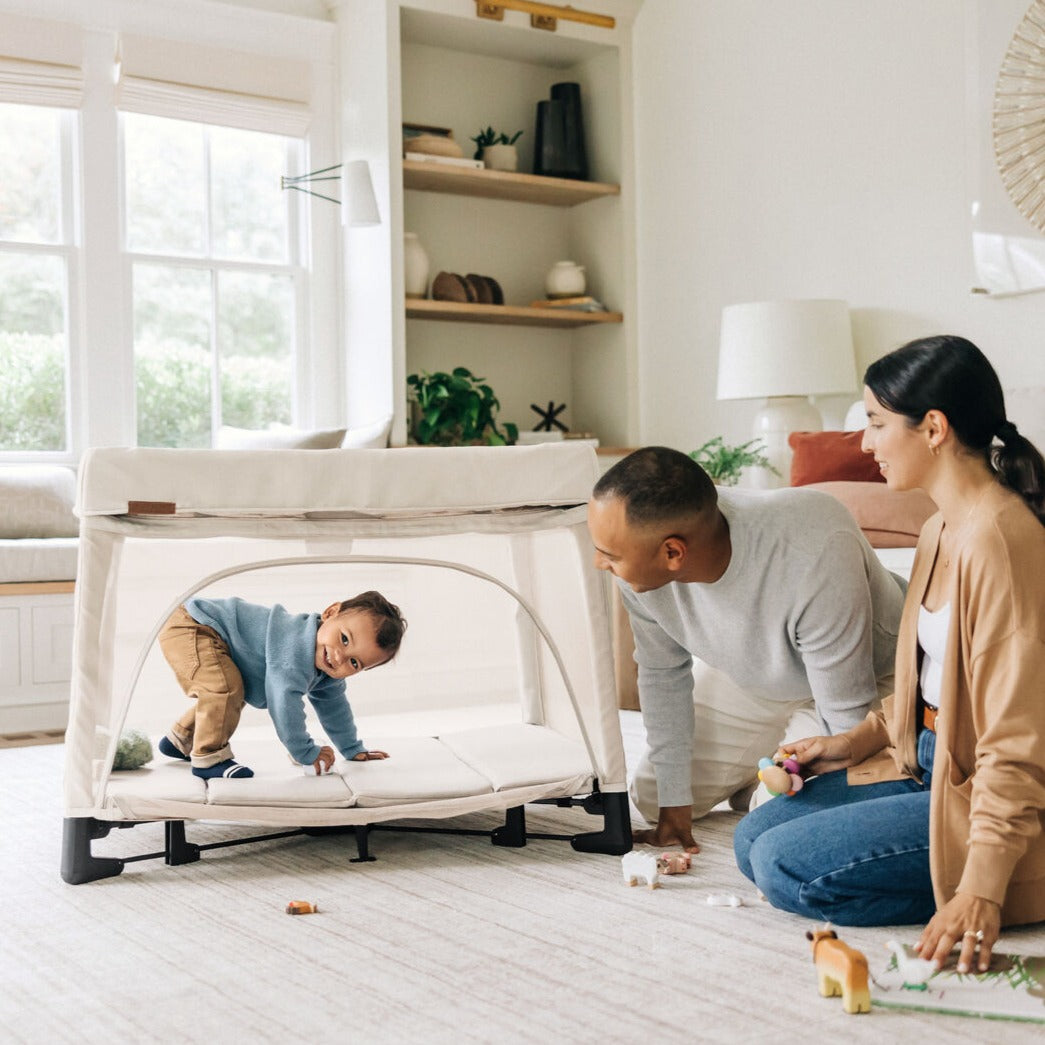 Baby EXPO: UPPAbaby Remi Portacot - Charlie (Sand Melange)