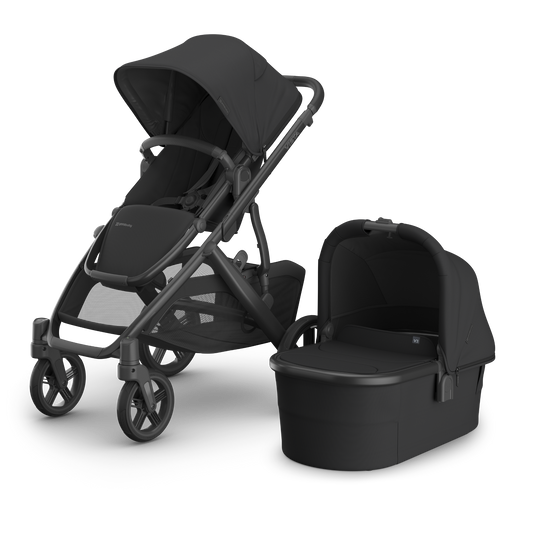 UPPAbaby Vista V3 Stroller with Bassinet - Jake (Black/Carbon)