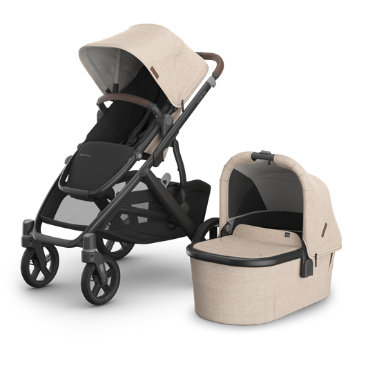 UPPAbaby Vista V3 Stroller with Bassinet - Liam (Oat Melange/Carbon)