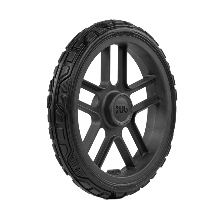 image of wheel tread up close.