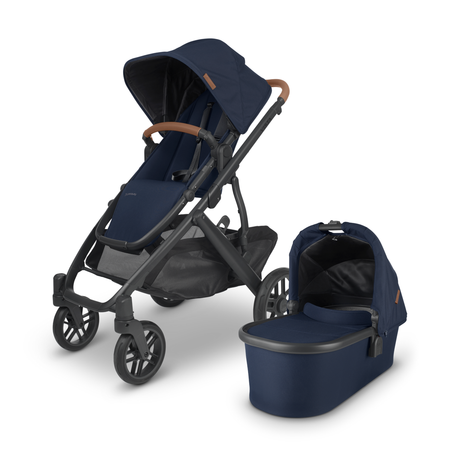 UPPAbaby Vista V2 Stroller - Navy + Carbon Frame (Noa)