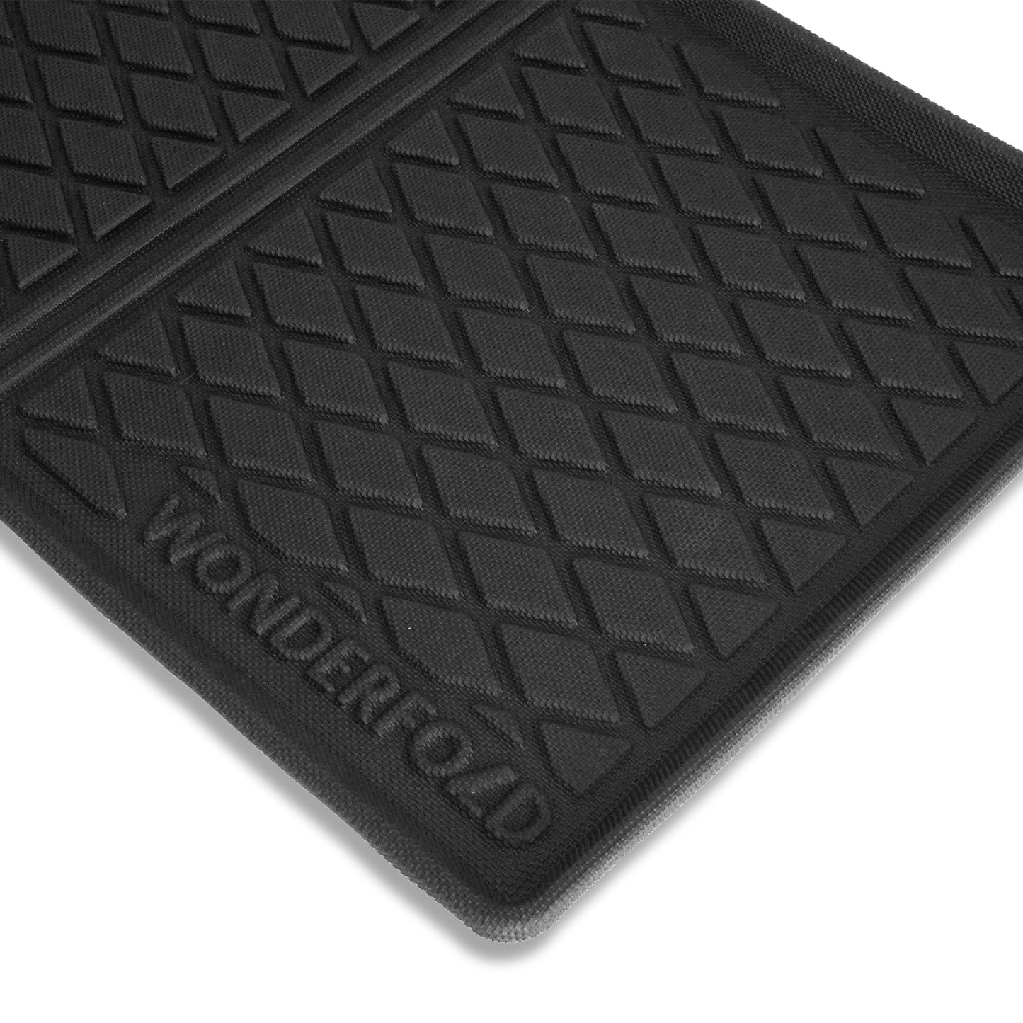 Black rubber mat with diamond pattern for Wonderfold Stroller Wagon W4.