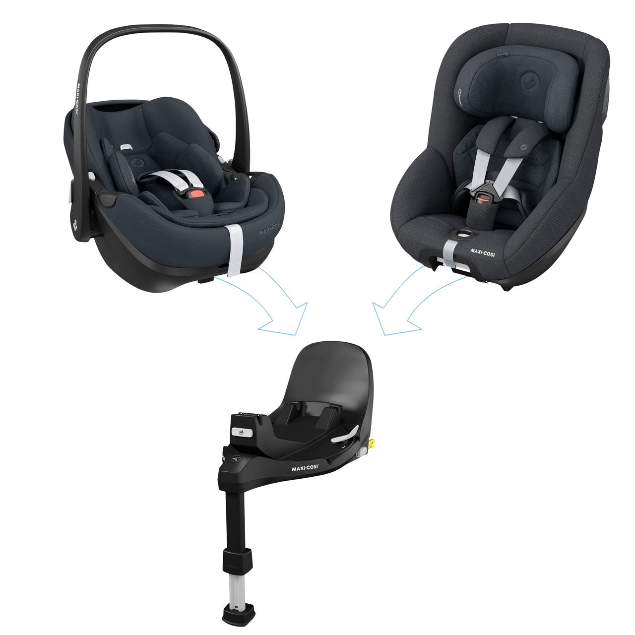 Maxi Cosi FamilyFix 360 Pro Base featuring SlideTech