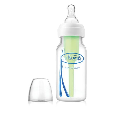 Dr Brown's 120ml Options + Glass Feeding Bottle - Narrow Neck - Single
