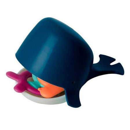 Boon Chomp Hungry Whale Bath Toy - Navy