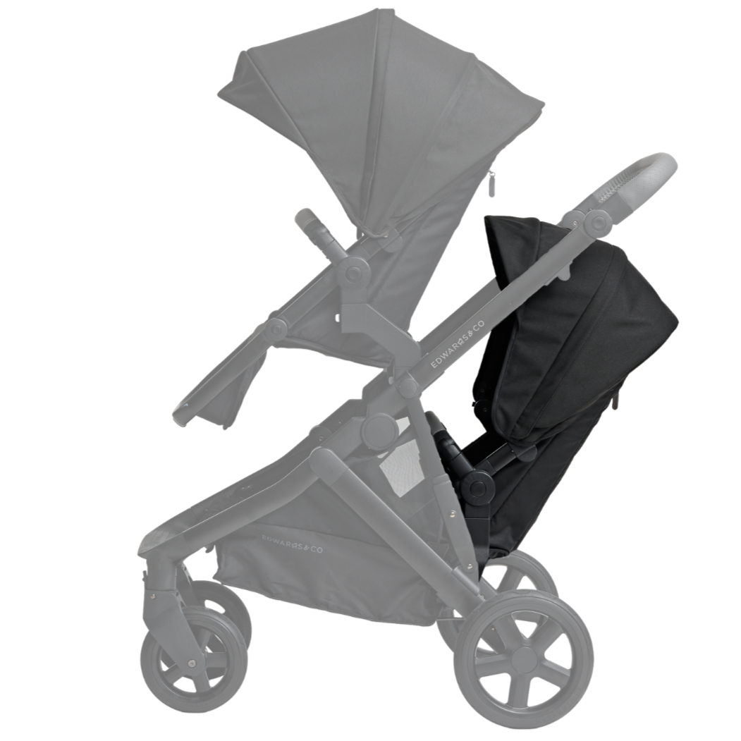 EX DEMO: Edwards & Co Olive Double Stroller - Includes Second Seat Kit
