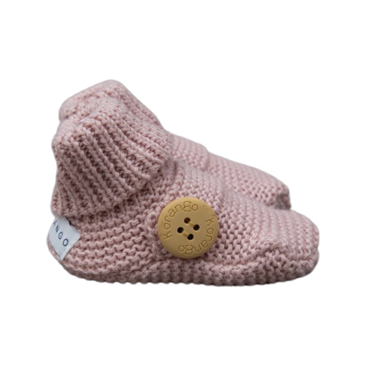 Korango Knitted Booties Button Bootie - Pink
