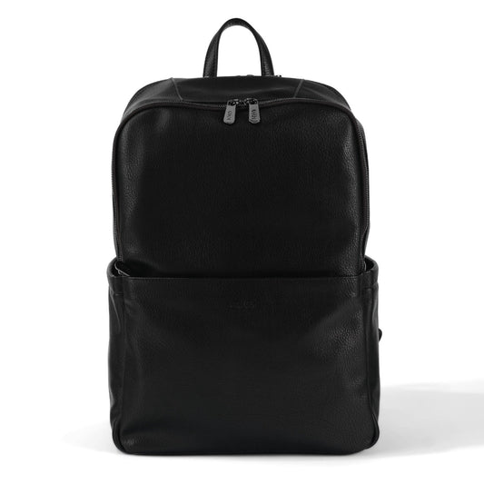 Oioi Multitasker Nappy Backpack - Black Faux Leather