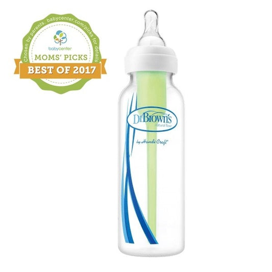 Dr Brown's 250ml Options + Feeding Bottle With Level 1 Teat - Narrow Neck - Single
