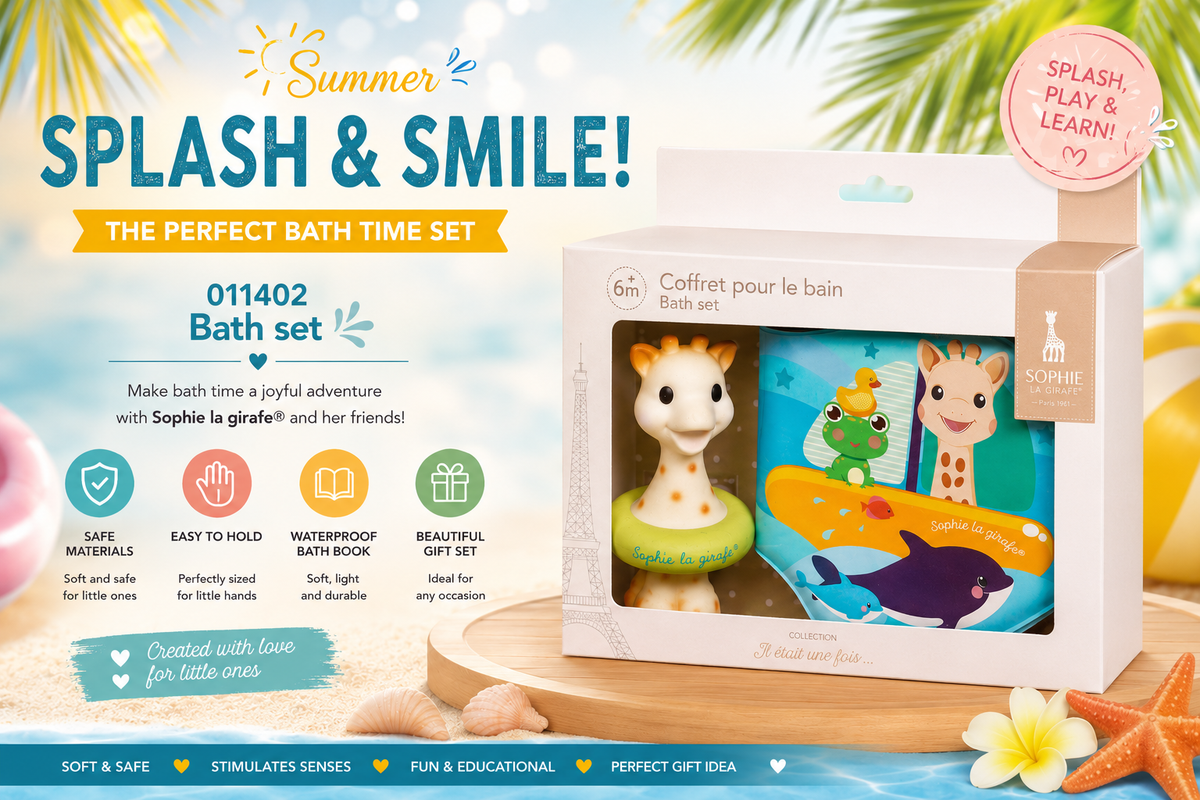 Sophie la girafe bath set