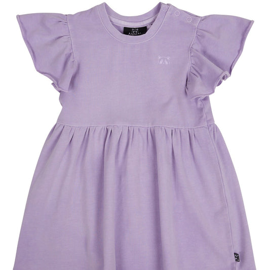 Animal Crackers Frill Dress Purple