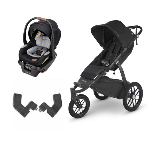 UPPAbaby RIDGE, Maxi Cosi Mico Luxe+ Capsule and Base Bundle