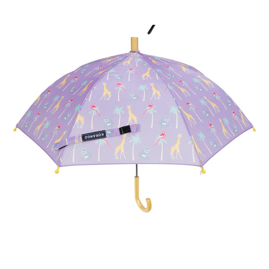 Korango Safari Print Umbrella Lavender