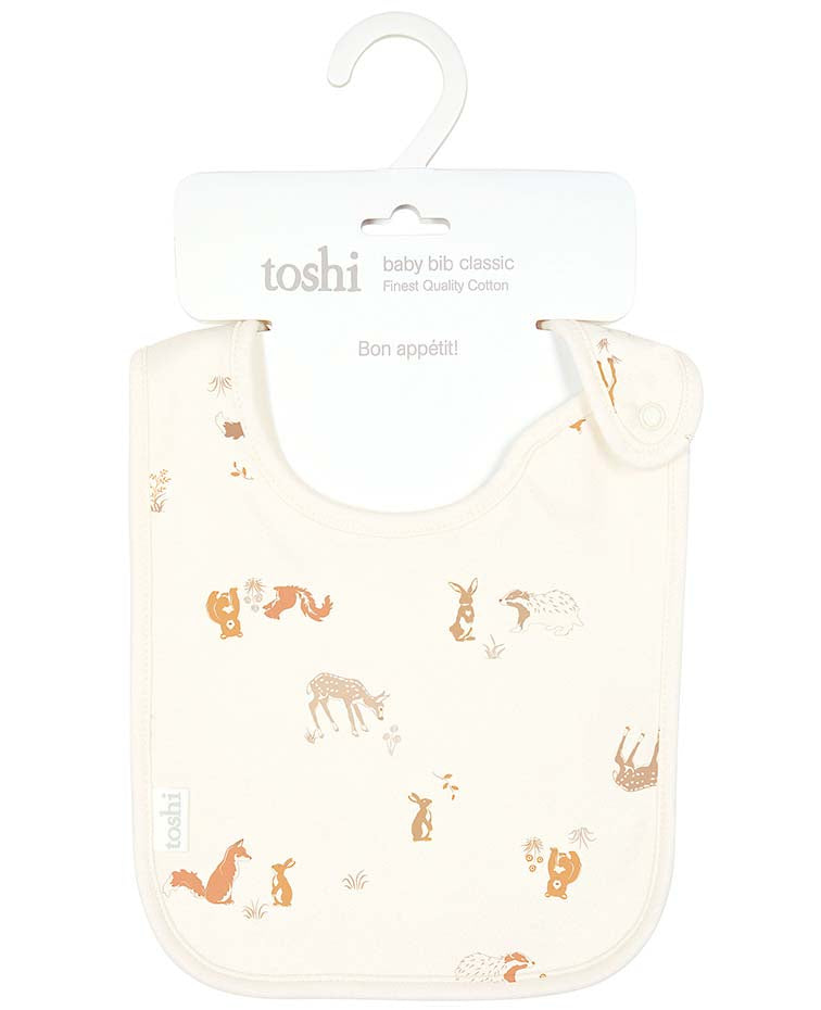 Toshi Baby Bib Classic Enchanted Forest Feather