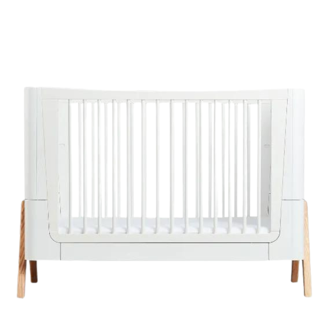 Gaia Hera Cot Bed Scandi White/Natural