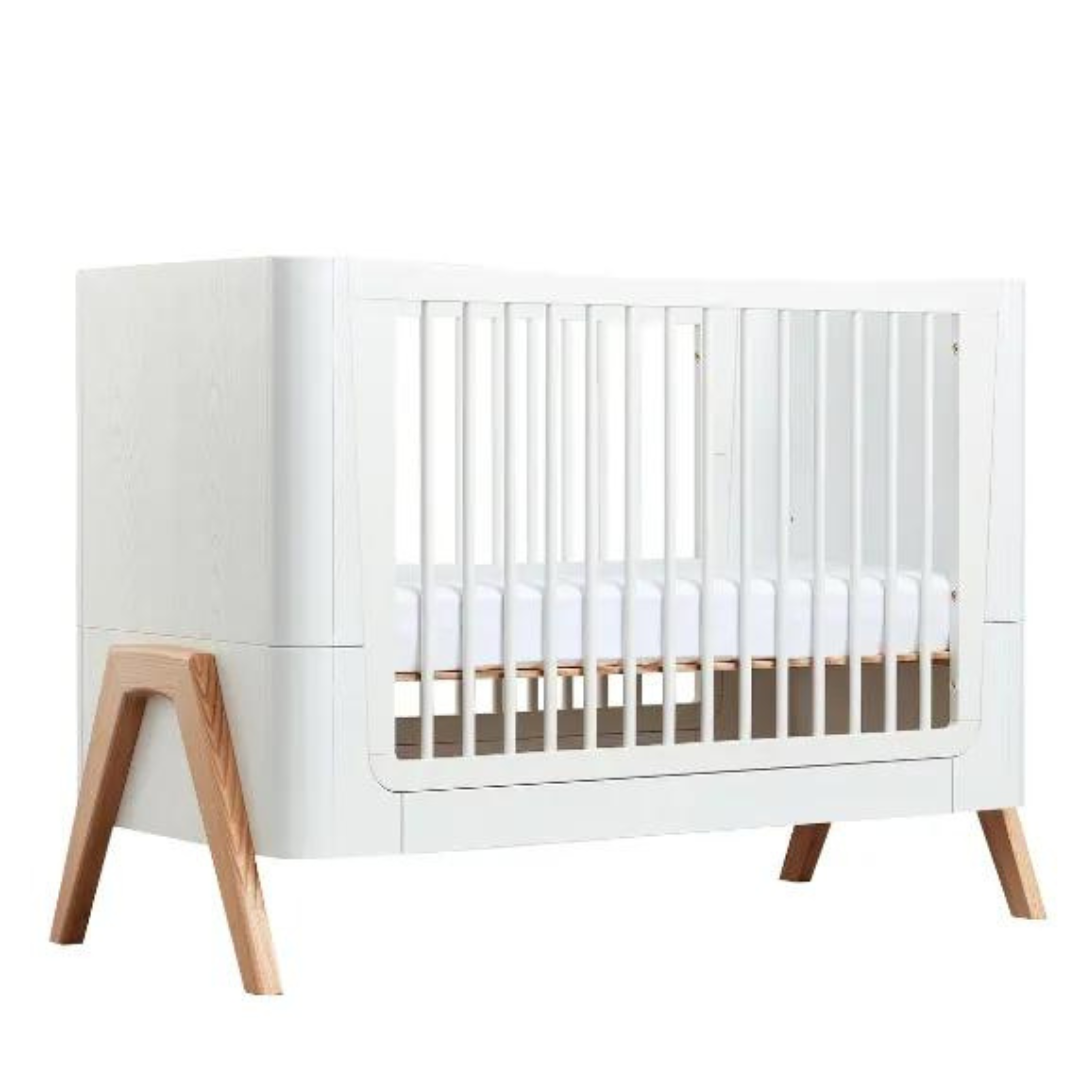 Gaia Hera Cot Bed Scandi White/Natural