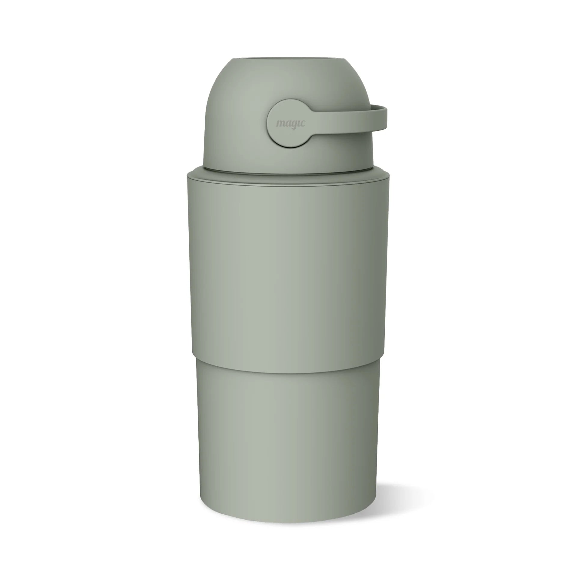 Magic Heka L Telescopic  Nappy Bin - Lichen on a white background 
