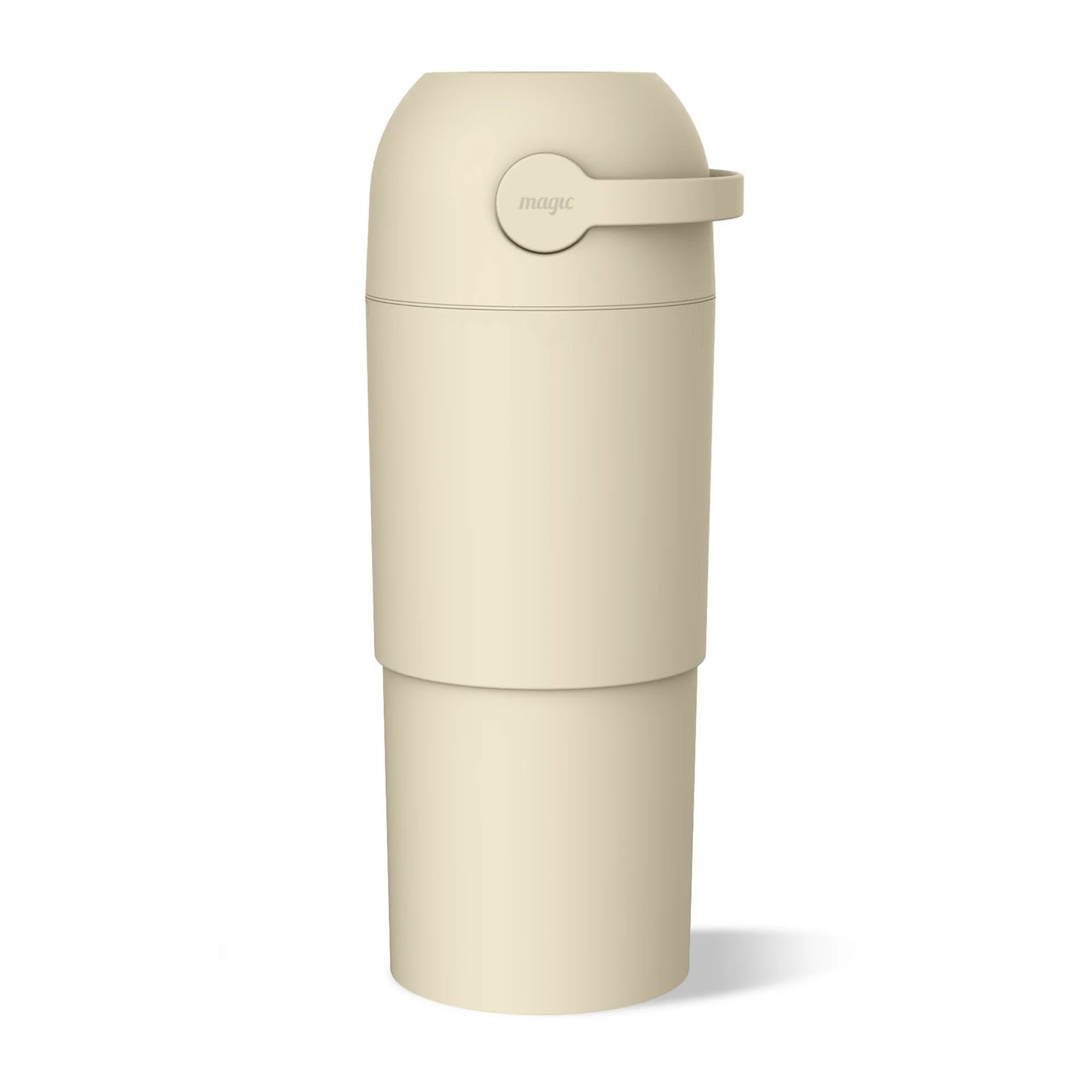 Magic Thoth L Telescopic Nappy Bin - Beige on a white background 