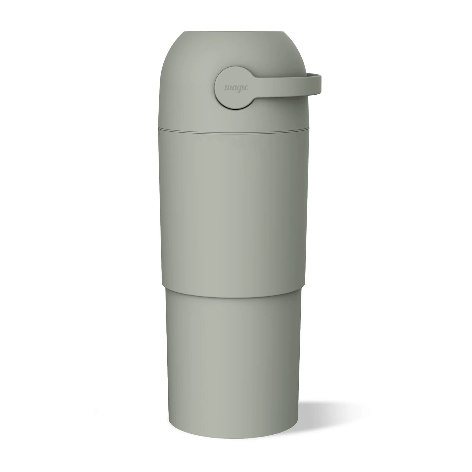 Magic Thoth L Telescopic Nappy Bin - Lichen on a white background 