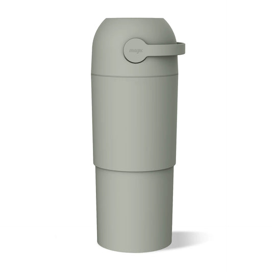 Magic Thoth L Telescopic Nappy Bin - Lichen on a white background 