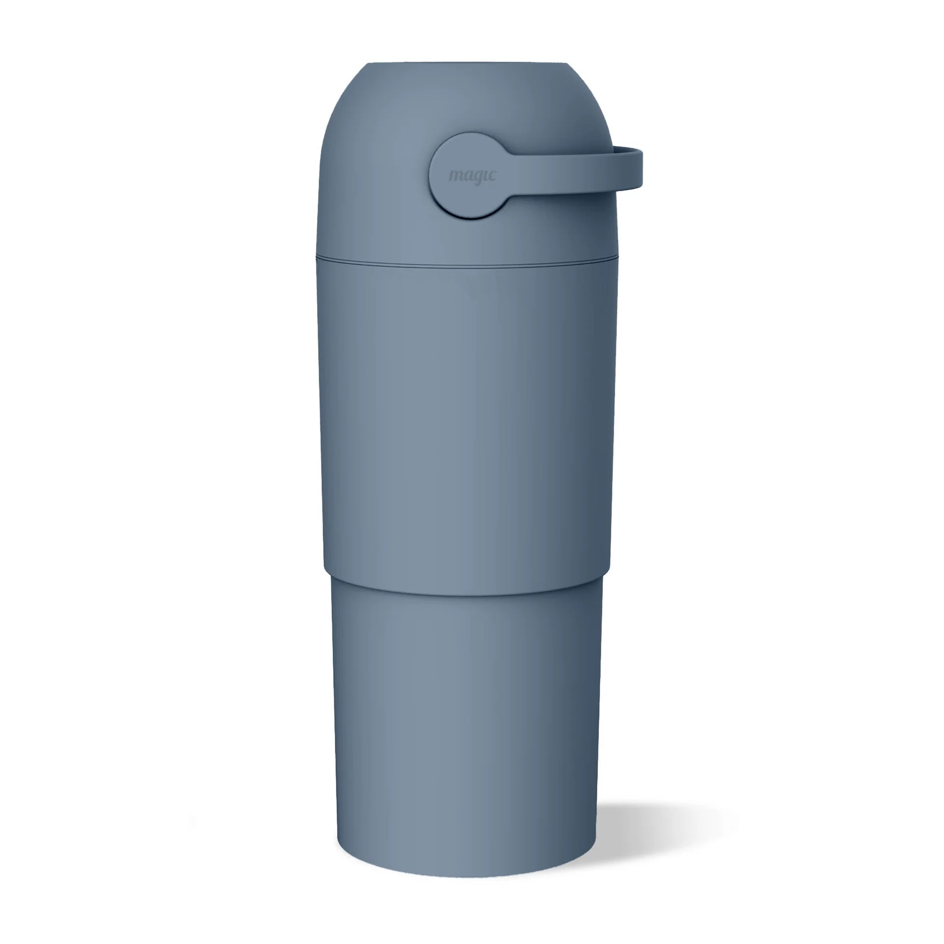Magic Thoth L Telescopic Nappy Bin - Pigeon Blue on a white background 