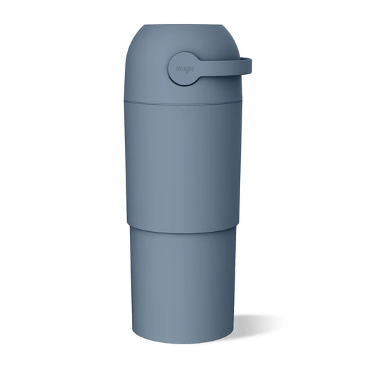 Magic Thoth L Telescopic Nappy Bin - Pigeon Blue on a white background 