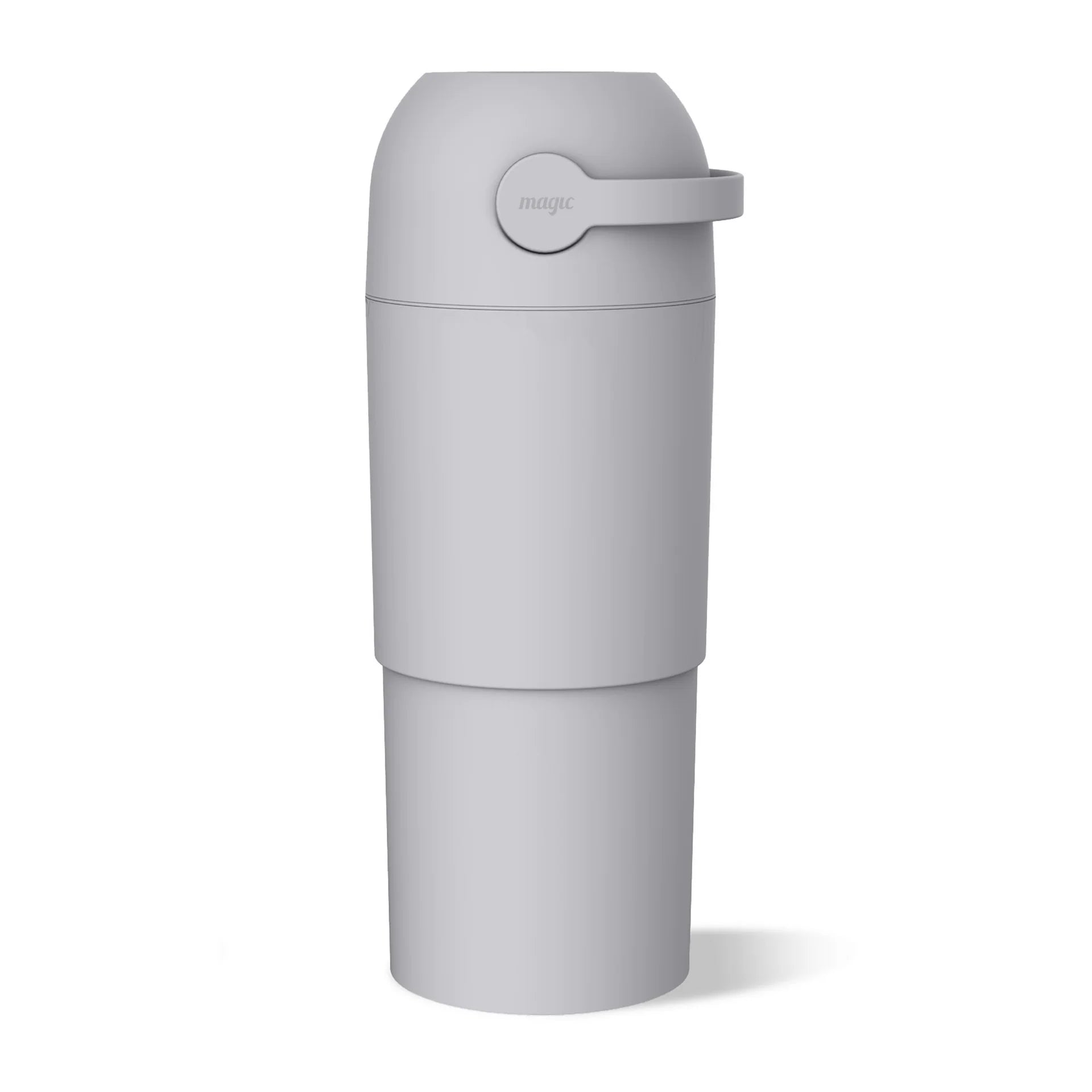Magic Thoth L Telescopic Nappy Bin Concrete on a white background 