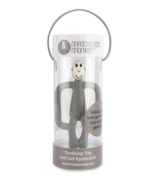 Matchstick Monkey - Grey Teething Toy and Gel Applicator