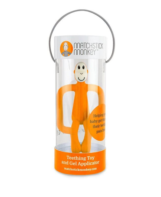 Matchstick Monkey - Orange Teething Toy and Gel Applicator