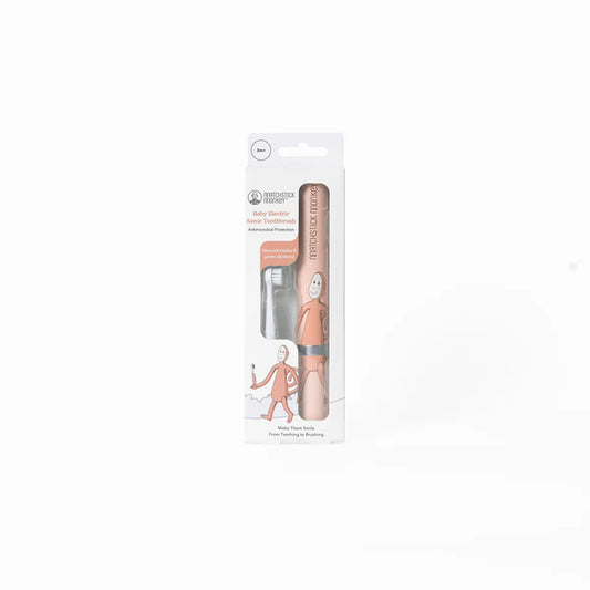 Matchstick Monkey Baby Sonic Toothbrush - Dusty Pink