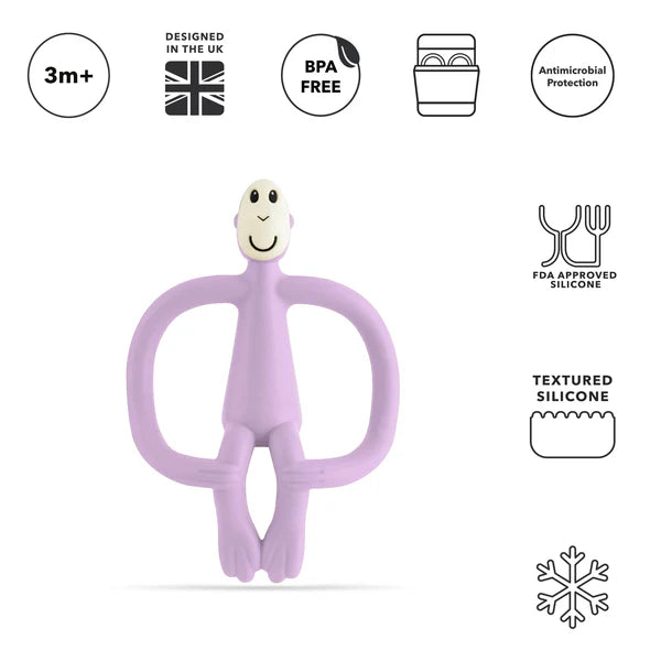 Matchstick Monkey Teething Toy and Gel Applicator -  Lilac