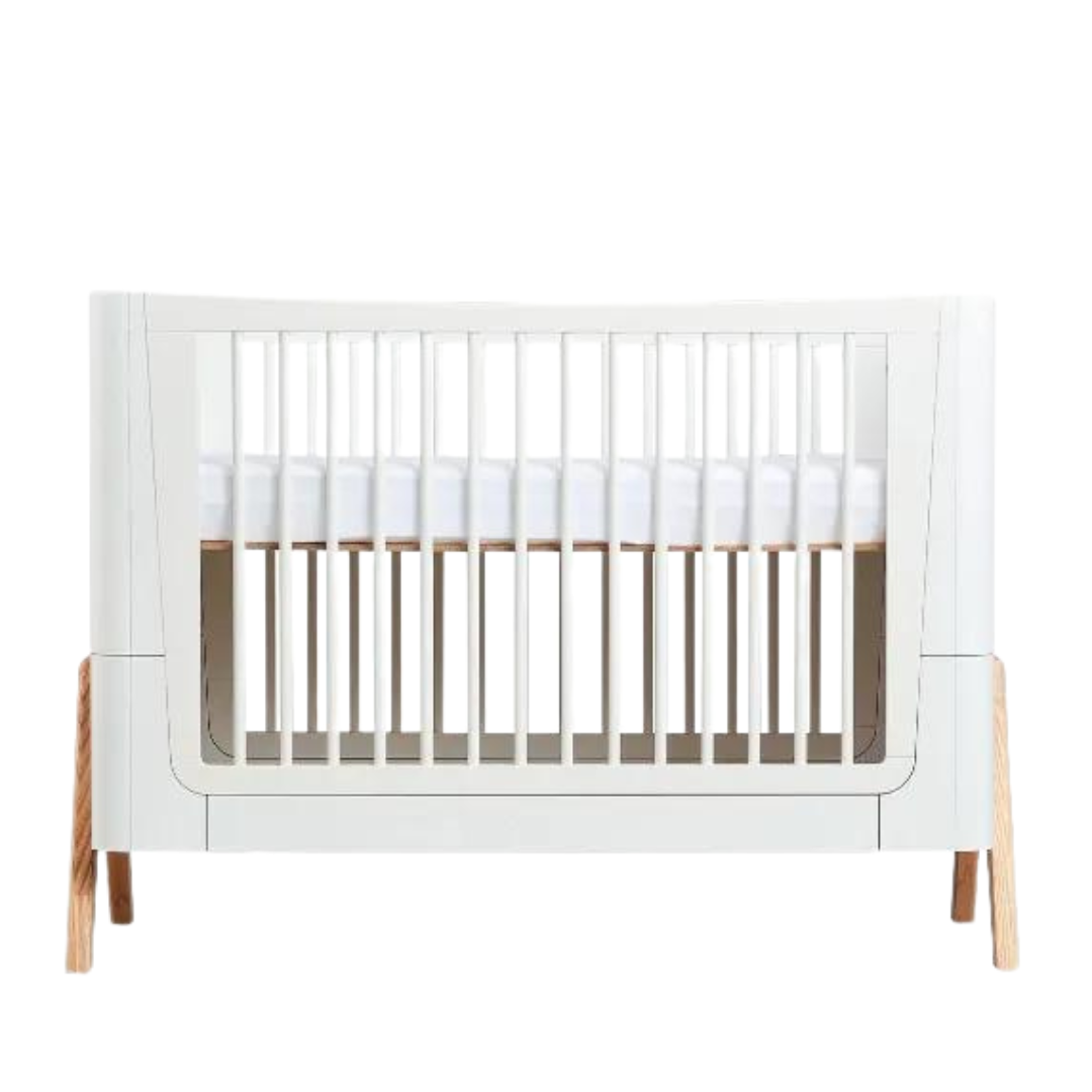 Gaia Hera Cot Bed Scandi White/Natural