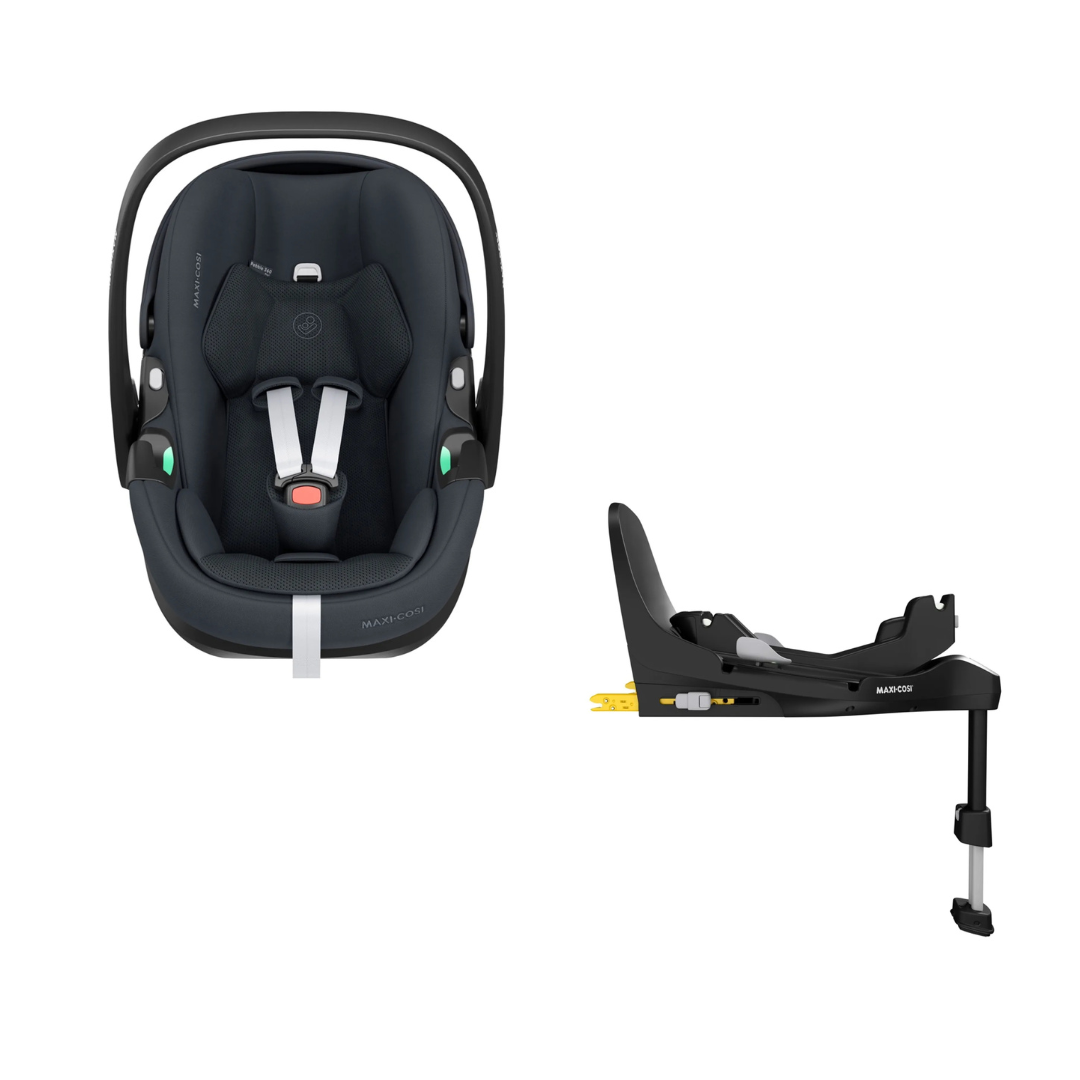 Maxi Cosi Pebble 260 pro2 capsule in black and base bundle. 