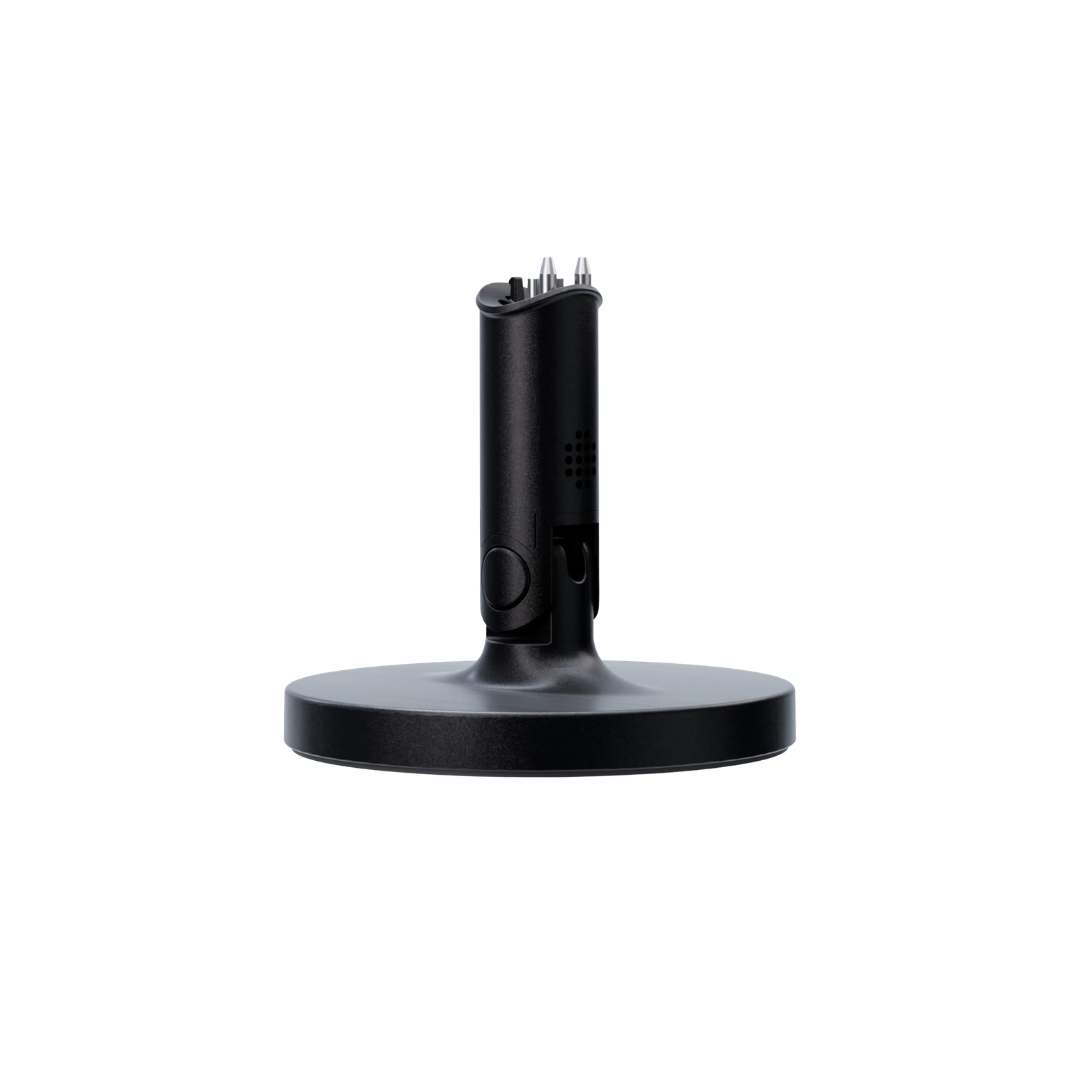Black Nanit Flex stand base on a white background