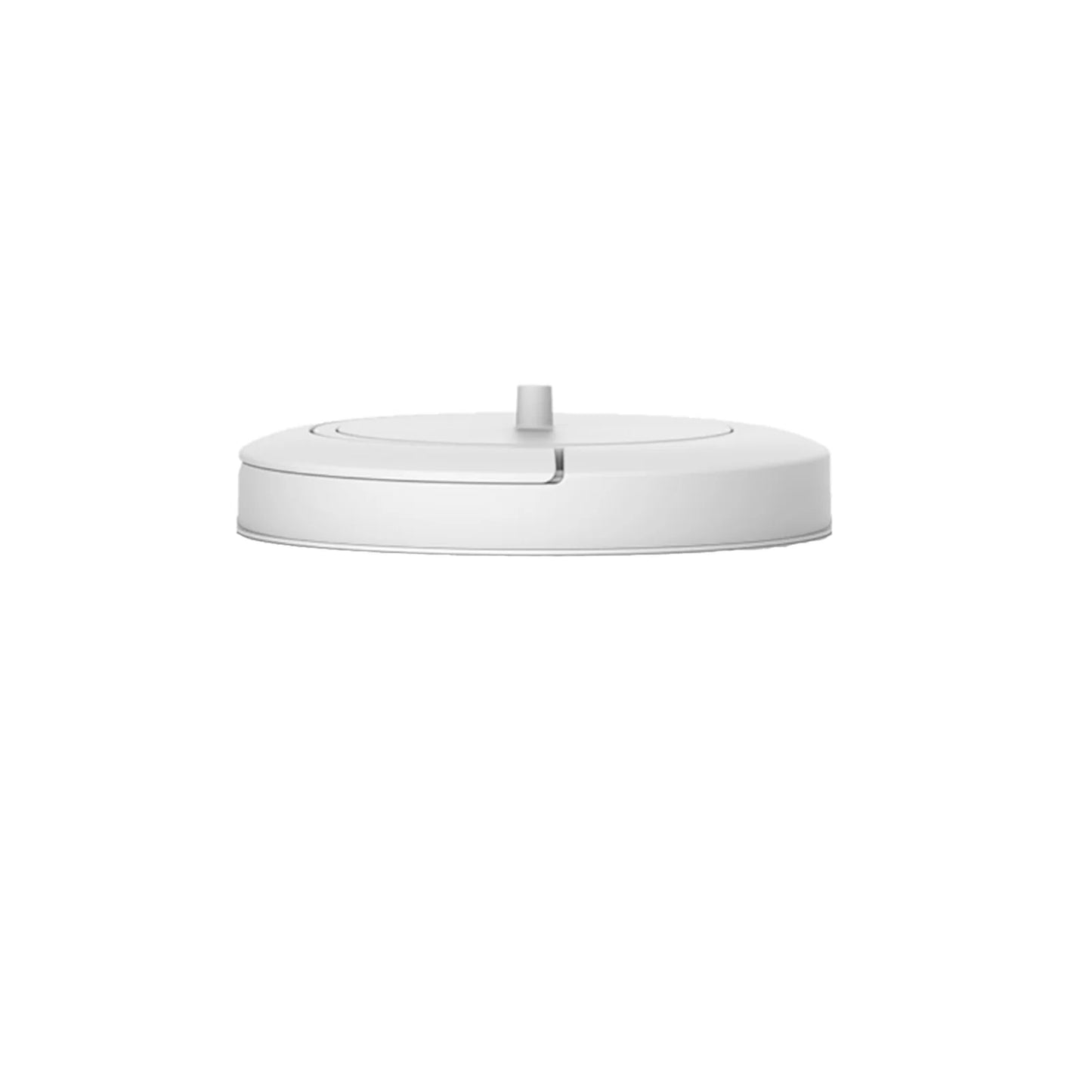 white nappy bin lid on white background 