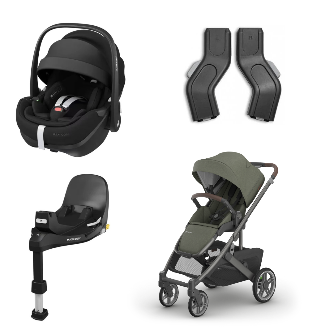 Baby Expo: UPPAbaby CRUZ V3, Maxi Cosi Pebble 360 Pro capsule & Familyfix 360 Pro SlideTech swivel base bundle