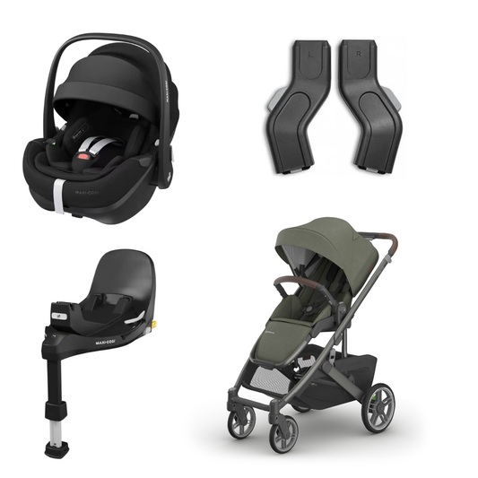 Baby Expo: UPPAbaby CRUZ V3, Maxi Cosi Pebble 360 Pro capsule & Familyfix 360 Pro SlideTech swivel base bundle