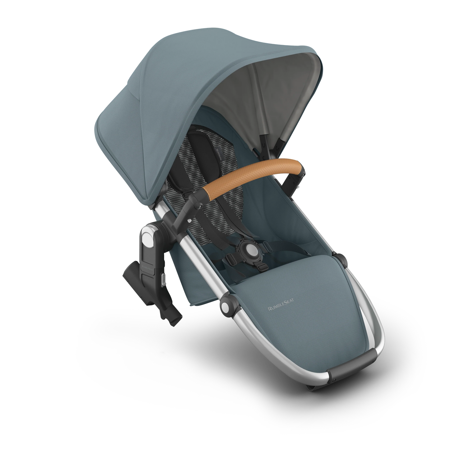 UPPAbaby VISTA V3 RumbleSeat - Stone Blue/Silver Frame/ Sand Leather (Callum)