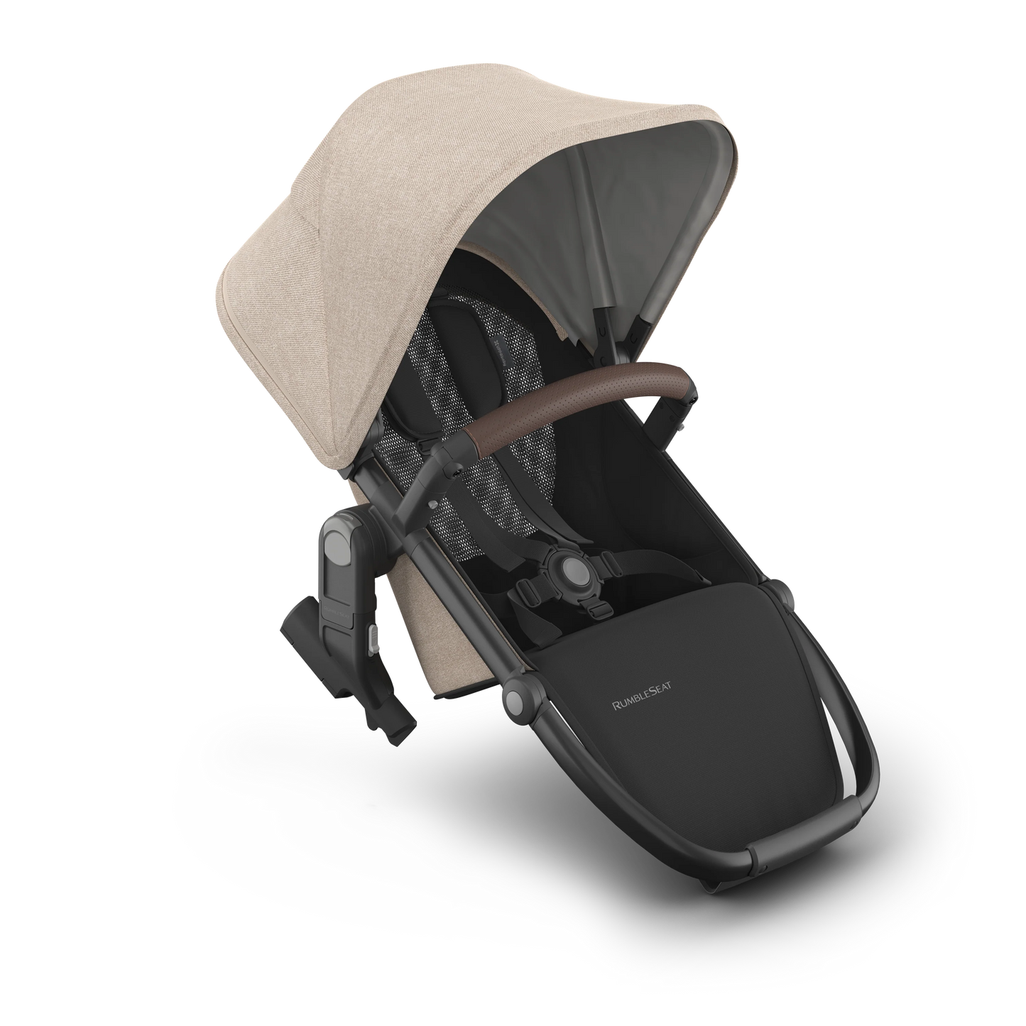 UPPAbaby VISTA V3 RumbleSeat - Oat Melange/Carbon/Chestnut Leather (Liam)